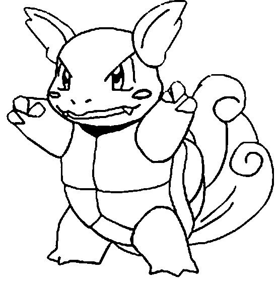 552x557 Pikachu Ninja Coloring Page