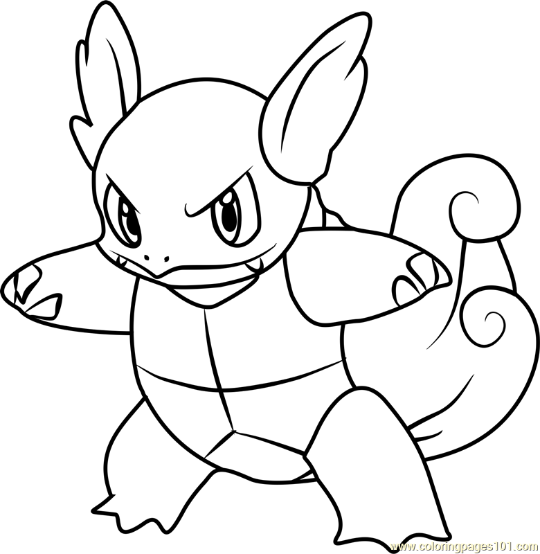 780x800 Wartortle Pokemon Coloring Page