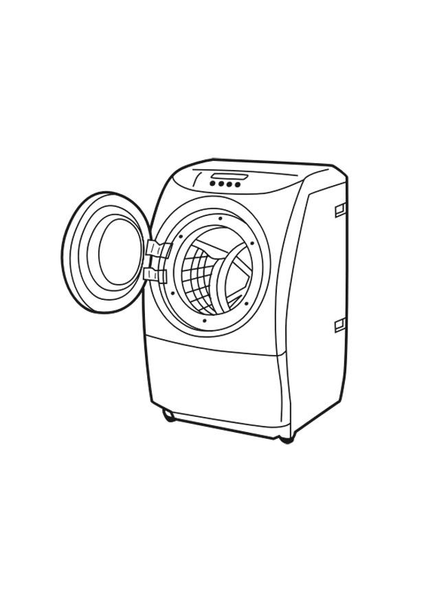 620x875 Coloring Page Washing Machine