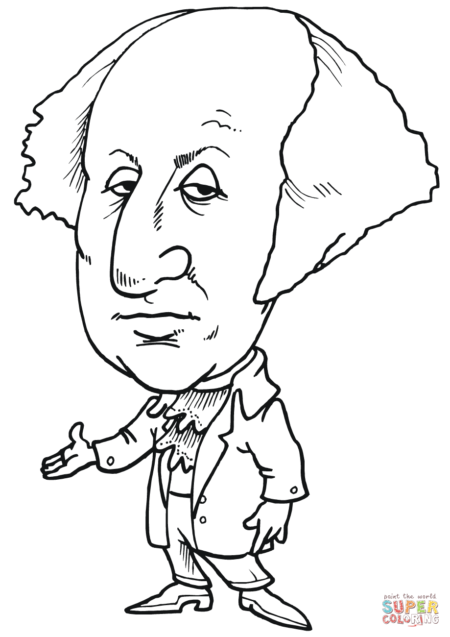 919x1300 George Washington Coloring Page For Color