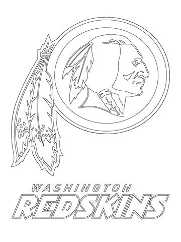 360x480 Washington Redskins Logo Coloring Page Entertainment