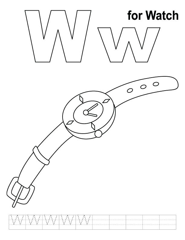 612x792 Watch Coloring Page Coloring Pages Yo Watch Coloring Pages