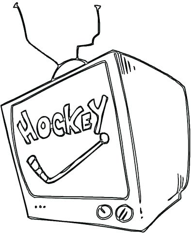 394x480 Tv Coloring Pages Click To See Printable Version Of Hockey