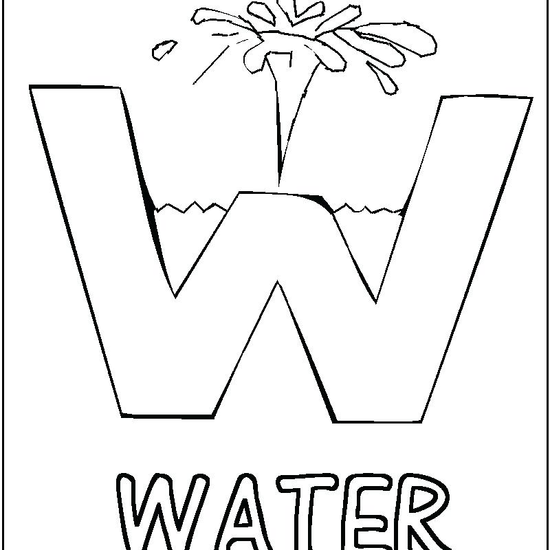 800x800 Water Coloring Page Coloring Pages For Kids Of Water Water Bottle