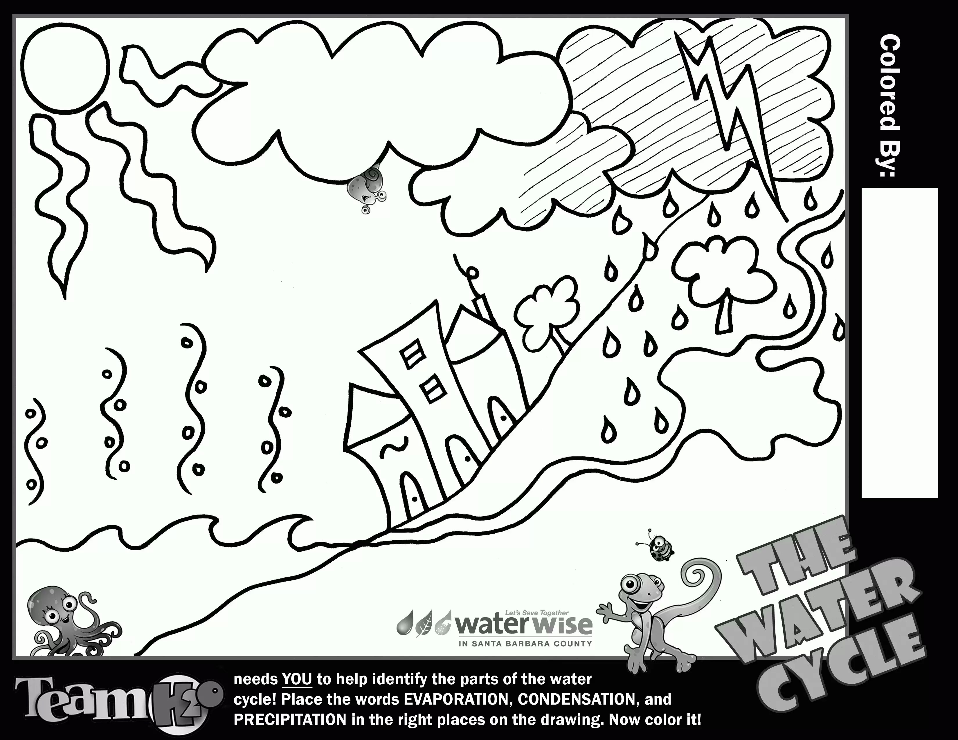 3300x2550 Water Cycle Coloring Pages Robertjhastings Net Beautiful Color