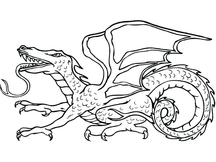 736x551 Ideas Printable Dragon Coloring Pages And Water Dragon Coloring