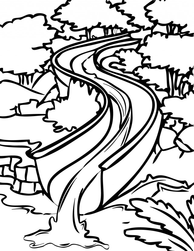 640x828 Coloring Water Park Coloring Pages