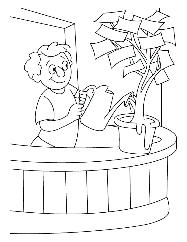 612x792 Coloring Pages Water Pollution Free Watering Can Mycosedesongles