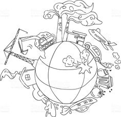 236x229 Coloring Page Water Pollution Fall Classroom Water