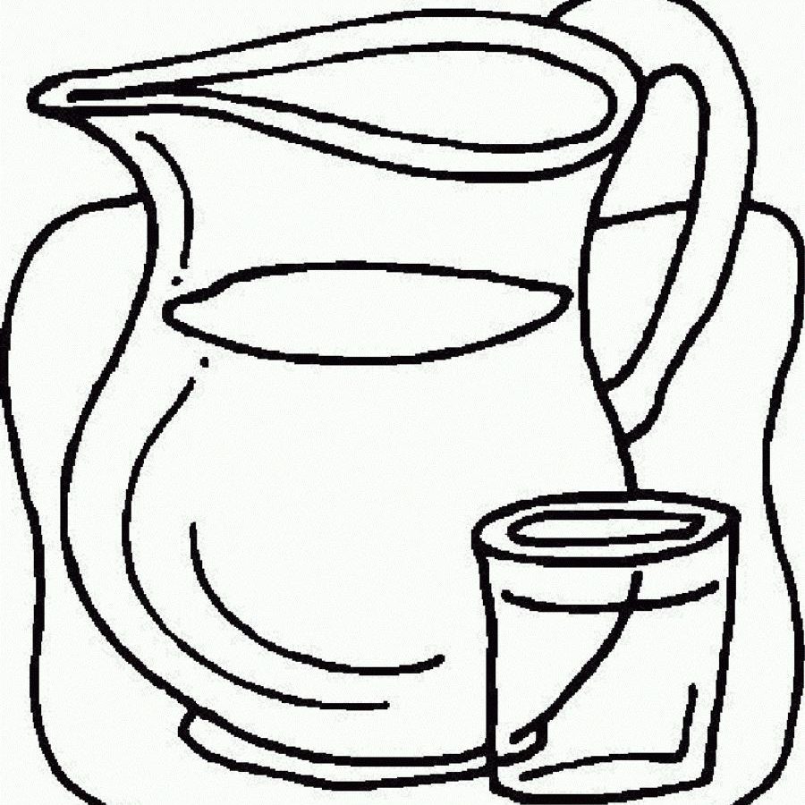 900x900 Water Coloring Pages Clear Jar Page Clipart For Kids Lily Animals