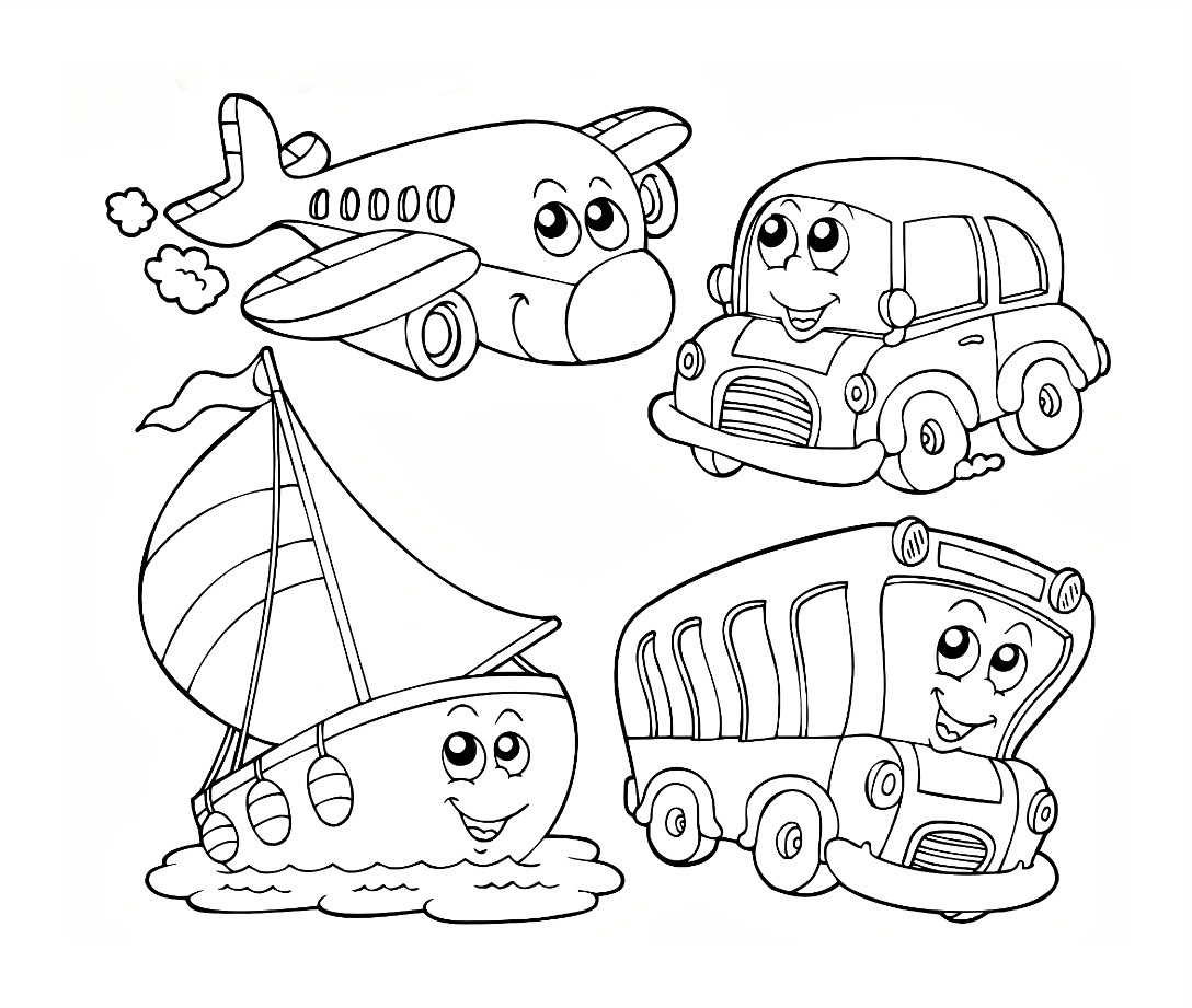 1088x921 Transportation Coloring Page Cartoon Air Vehicles Photos
