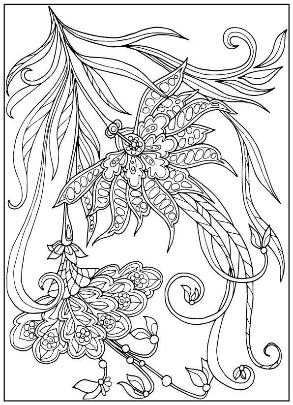 596x823 Adult Coloring Pages Adult