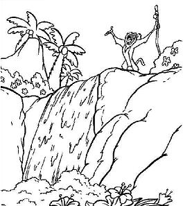 277x297 Waterfalls Coloring Pages