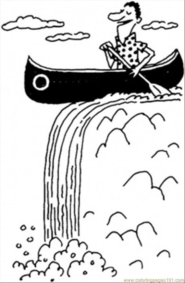 650x993 Waterfall Coloring Pages