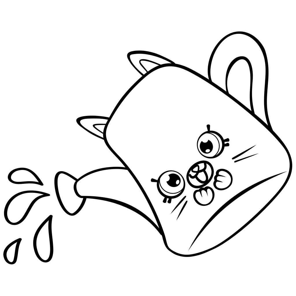 1024x1024 Cartoon Watering Can Coloring Page