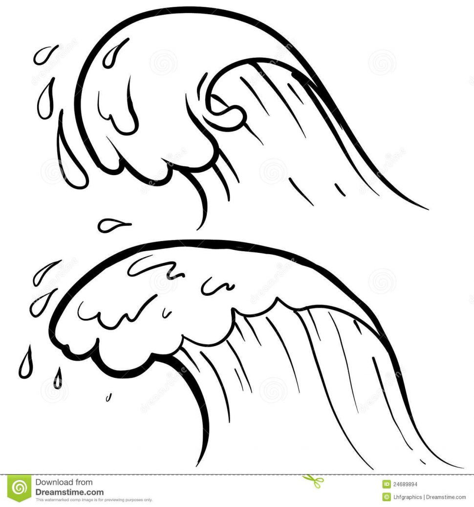970x1037 Coloring Pages Of Waves