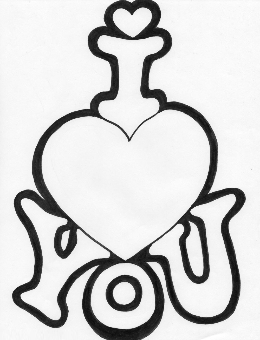 1000x1310 I Love You Coloring Pages