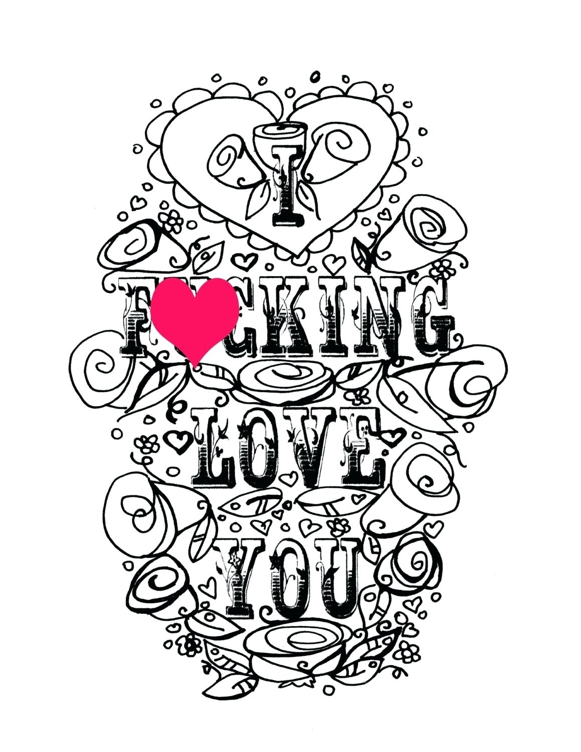 1159x1500 I Love You Coloring Pages For Adults Collection