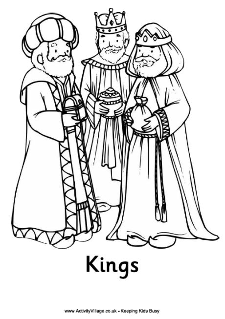 460x653 Nativity Colouring Page