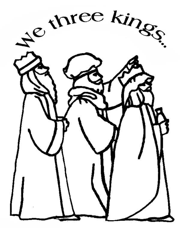 600x761 Three Kings The Adoration Of Magi Coloring Pages Batch Coloring