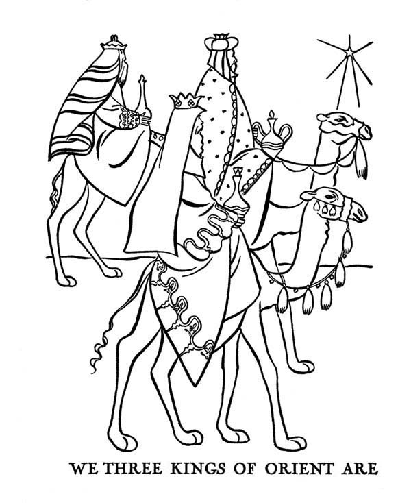 600x734 We Three Kings Of Orient Are Coloring Pages Batch Coloring