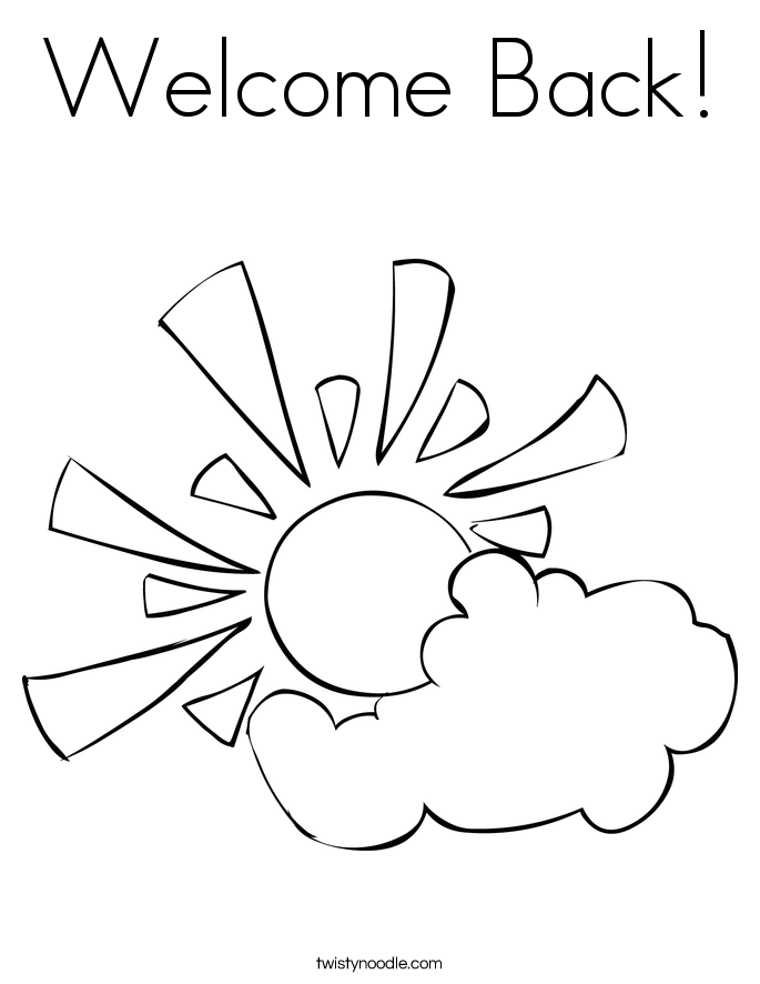 Printable Welcome Back Coloring Pages