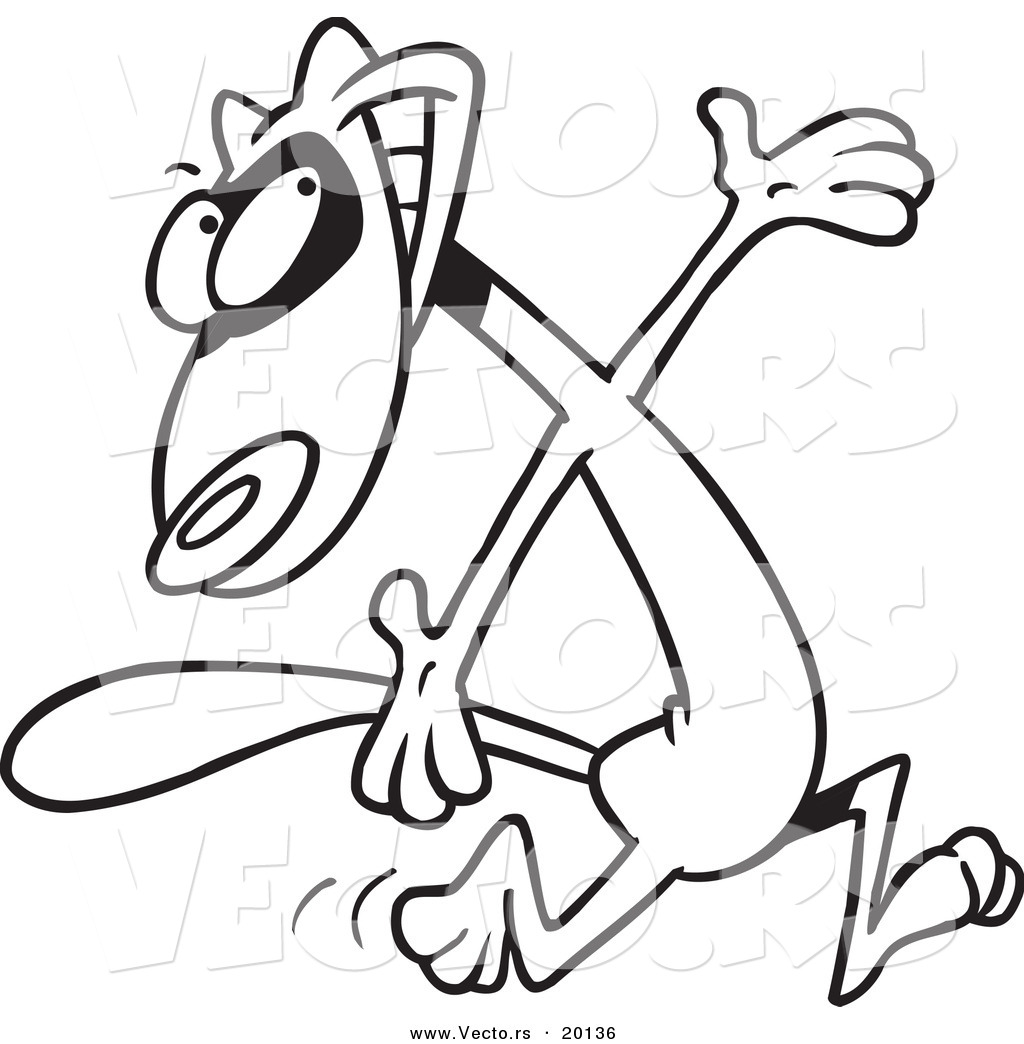 1024x1044 Vector Of A Cartoon Hyper Ferret