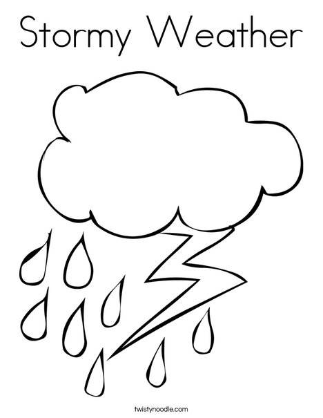468x605 Stormy Weather Coloring Page