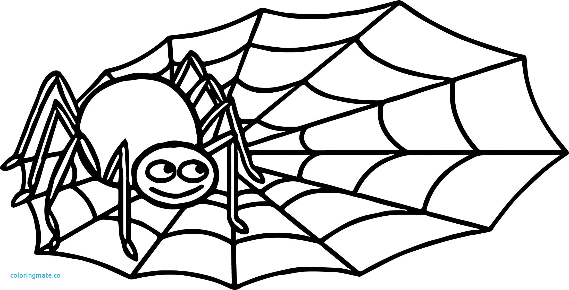 2208x1127 Spider Web Coloring Page Lovely Halloween Cute Play Free Online