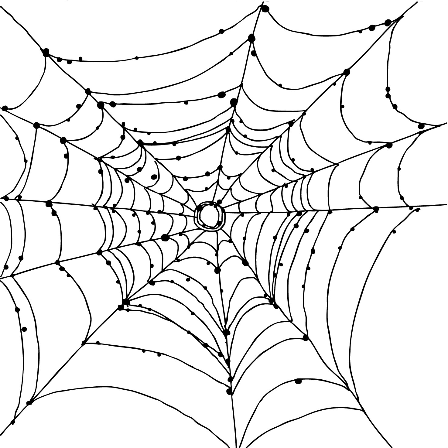 1475x1475 Spider Web Coloring Pages Wagashiya