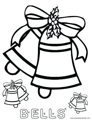 325x420 Coloring Pages Bells Coloring Page Super Christmas Bell Coloring