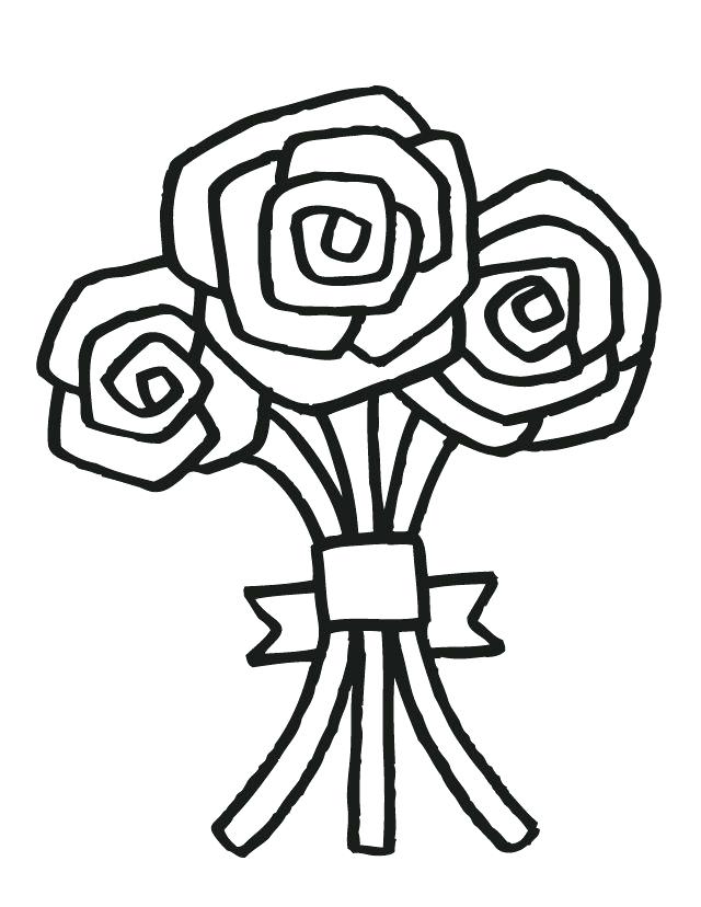 640x828 Ideas Coloring Pages For Weddings For Wedding Bouquet Free