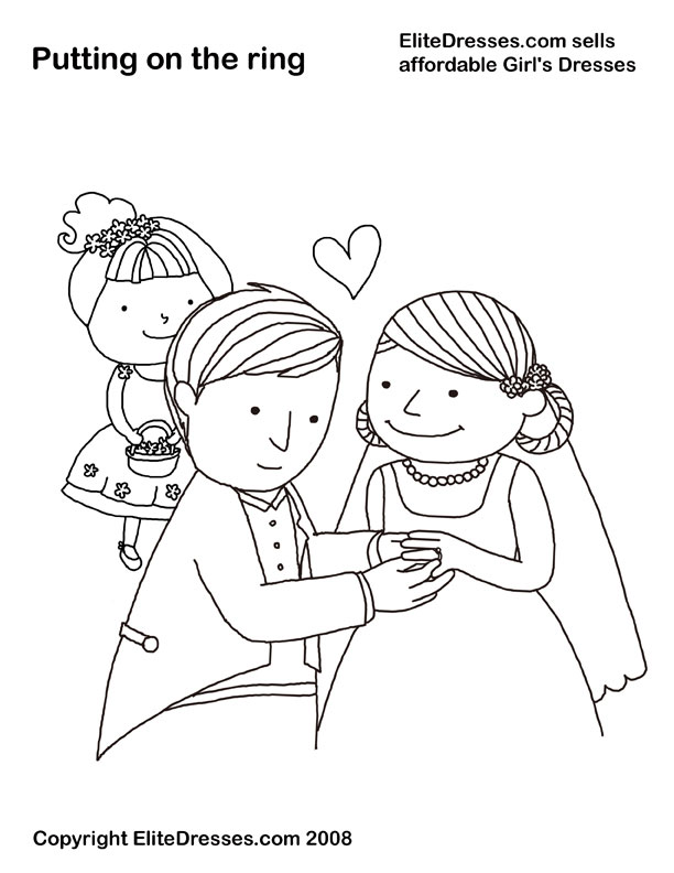 612x792 Wedding Coloring Pages That Are Free And Printable