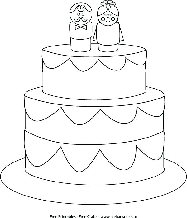 600x699 Wedding Coloring Page Wedding Cake Coloring Page Printable Pencil
