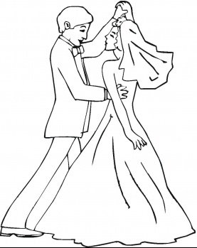 277x349 Wedding Coloring Pages