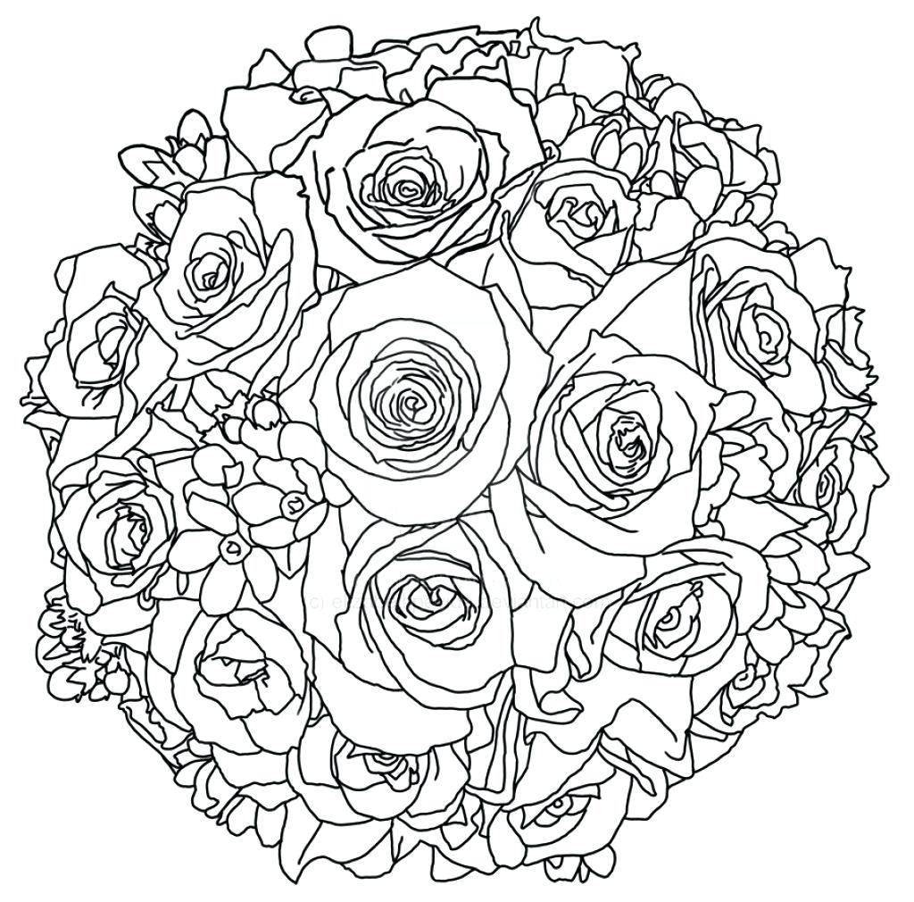 1024x1010 Unique Flower Bouquet Coloring Pages Gallery Printable Coloring