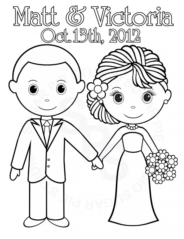 640x828 Printable Wedding Coloring Pages For Kids