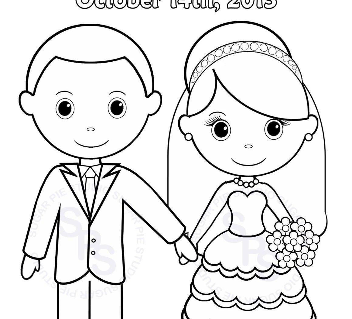 1159x1050 Free Wedding Coloring Pages To Print Wonderful Activity