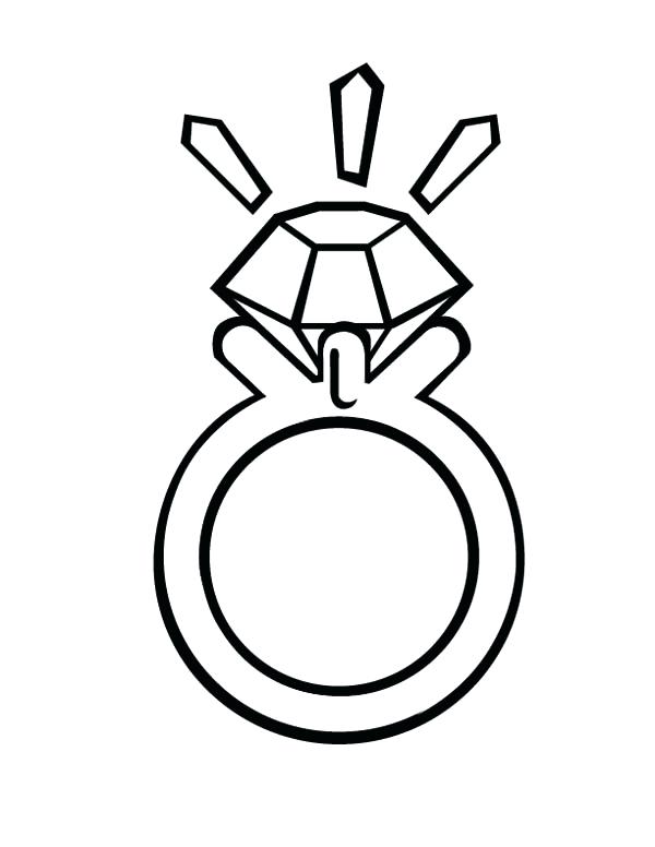 600x776 Diamond Coloring Page