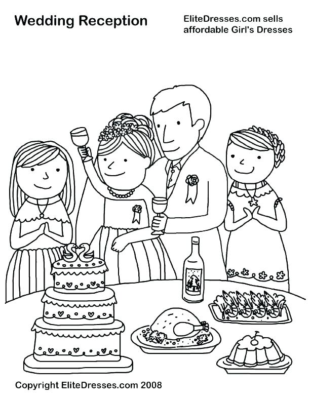 612x792 Wedding Coloring Book Pages Free Free Wedding Coloring Book Also