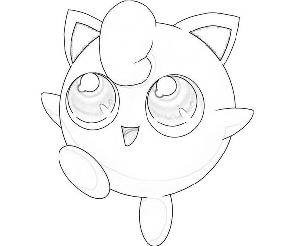 600x500 Jigglypuff Coloring Sheets
