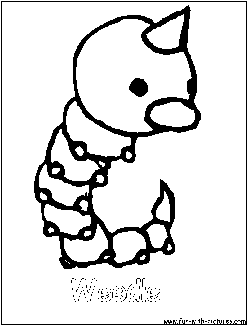 800x1050 Weedle Coloring Page