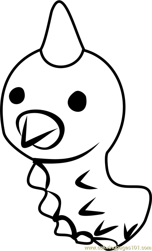 486x800 Weedle Pokemon Go Coloring Page