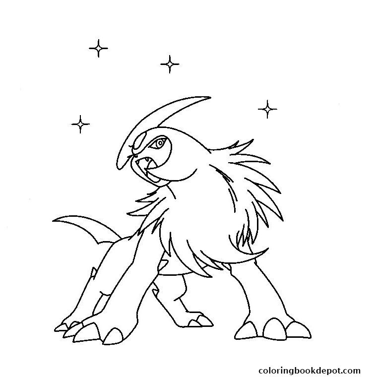 760x760 Pokemon Absol Coloring Pages