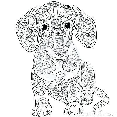 400x400 Dachshund Coloring Pages For Adults Dachshund Dog Dog Dachshund