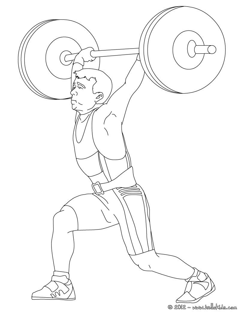 821x1061 Weightlifting Coloring Page More Sports Coloring Pages