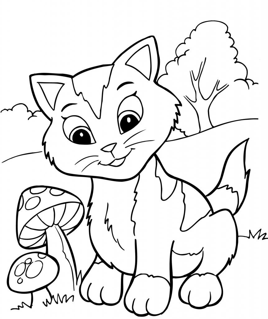 862x1024 Weird Coloring Pages Of Real Kittens
