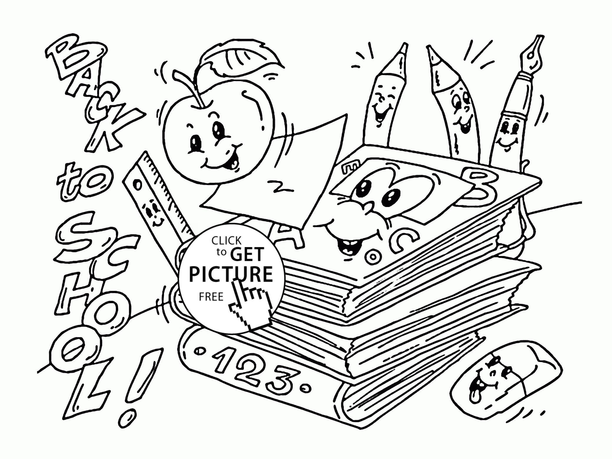 2080x1561 First Day Of School Coloring Pages New Sheet For Kindergarten Free