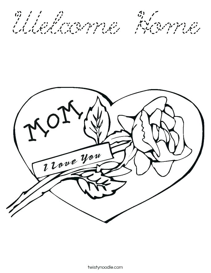 685x886 Welcome Coloring Page