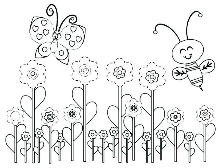 720x556 Welcome Spring Coloring Pages Simple Spring Coloring Pages